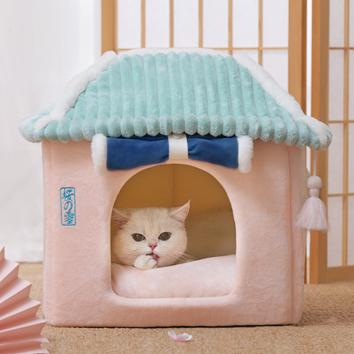Bed Pet Supplies Enclosed Cat House